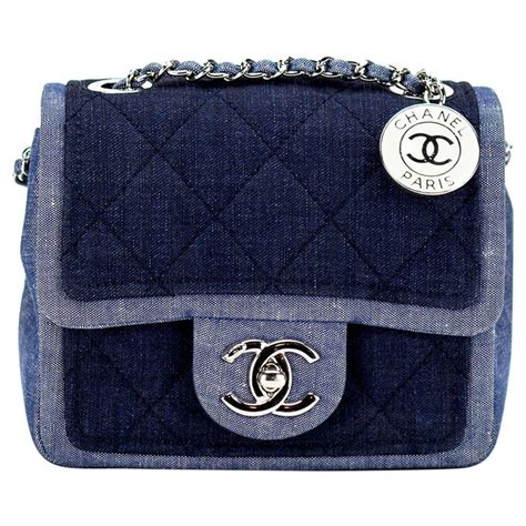 chanel denim medallion flap bag|Chanel denim bag vintage.